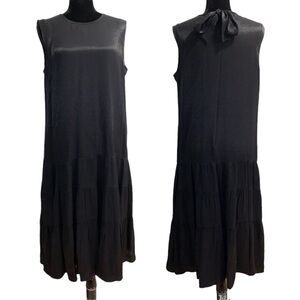 Nordstrom Black Tiered Boho Style Dress